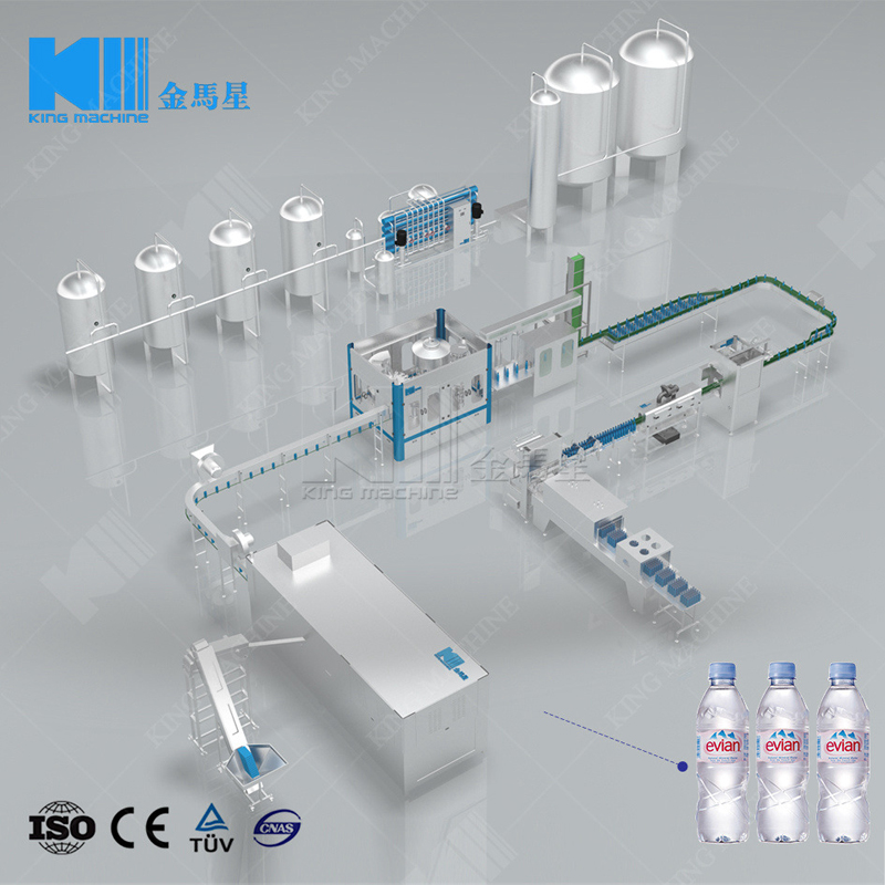 純凈水沖洗灌裝封口三合一機組